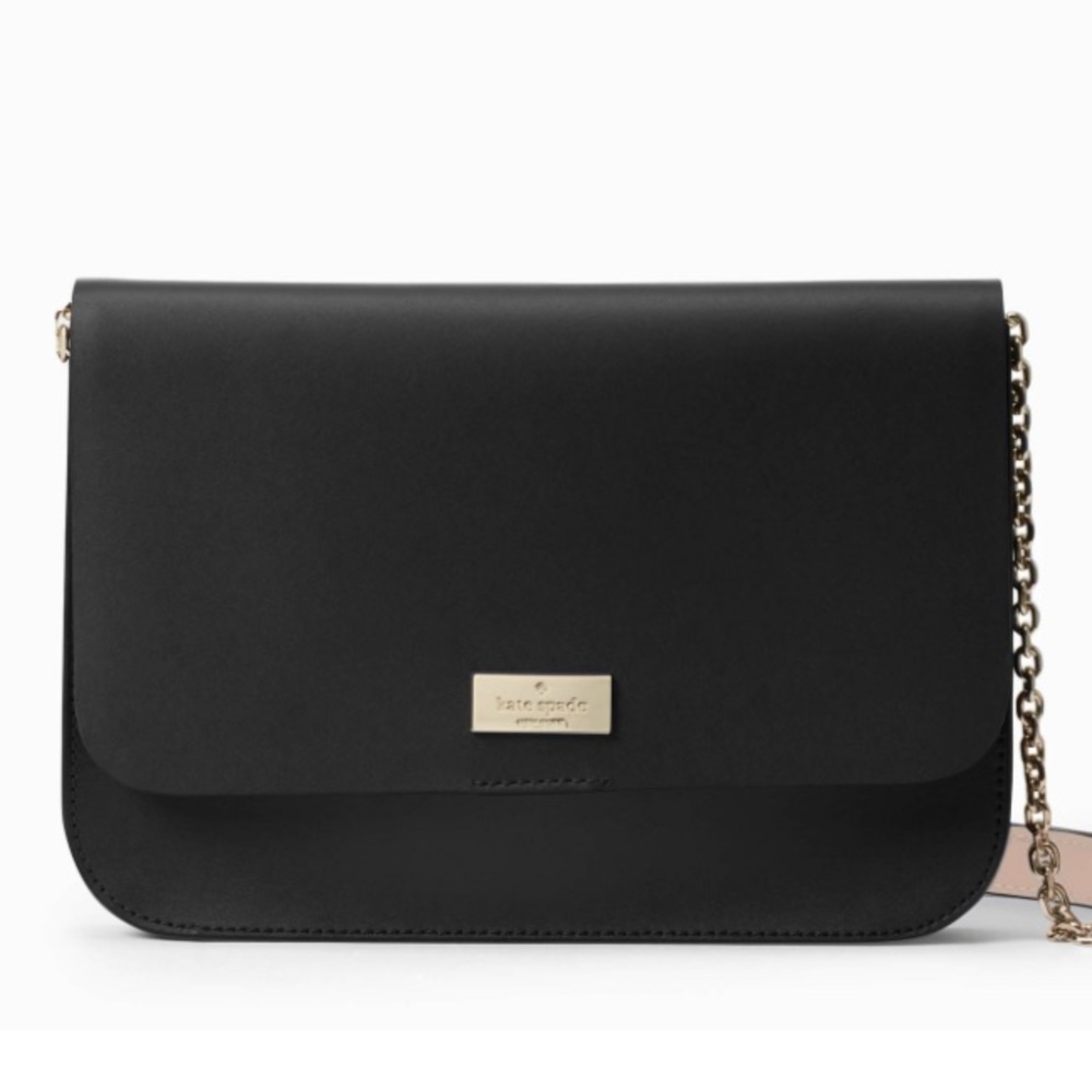 Authentic Kate Spade Leather Shoulder Bag w chain - Picture 2 of 9